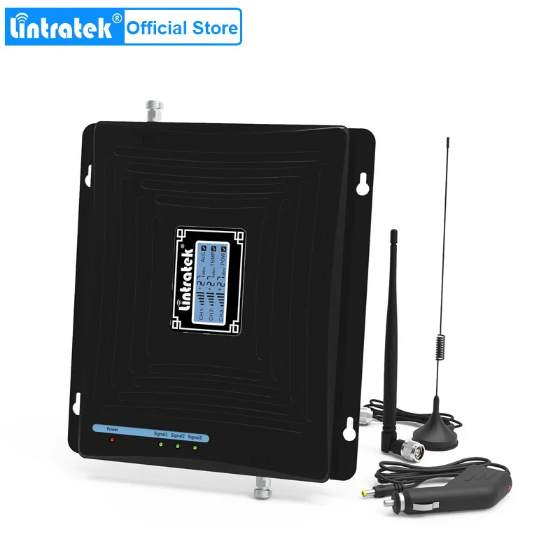 Lintratek Car Booster 2G 3G 4G Cell Phone Signal Booster 2100MHz