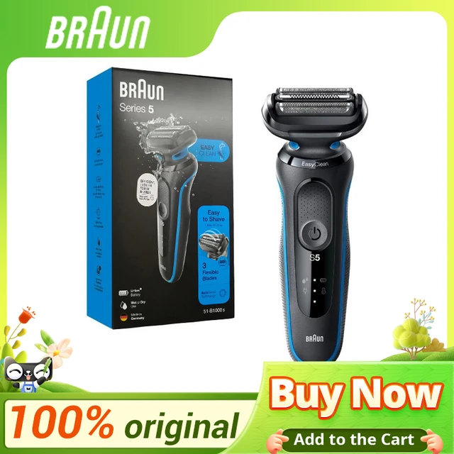 Braun-Afeitadora eléctrica portátil para hombre, 51-B1000S, 51