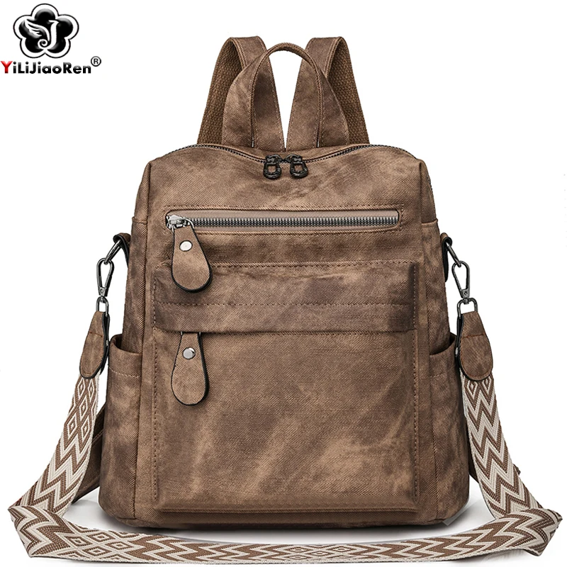 Fashion Backpacks Women Shoulder Bag Big Travel Bagpack Ladies