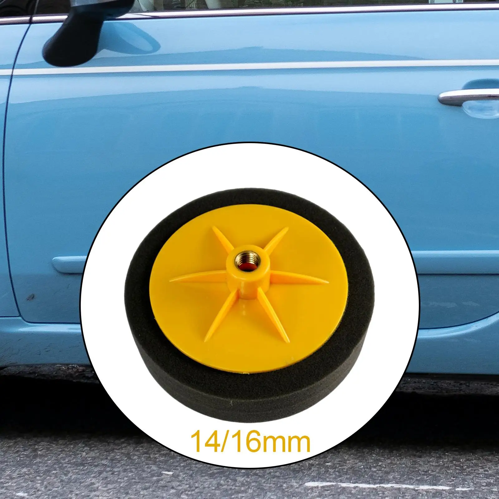 150mm Car Polishing Pad Wheel Sponge ing Waxing Pad for car Paint, Furniture Polished Finish with Drill Adapter