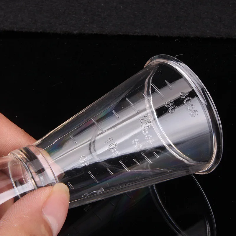 40/10CC measuring jigger Resin Transparent Measuring Cup Party Wine Cocktail Shaker Ounce Cup Measuring Jigger Kitchen Barware Party Supplies