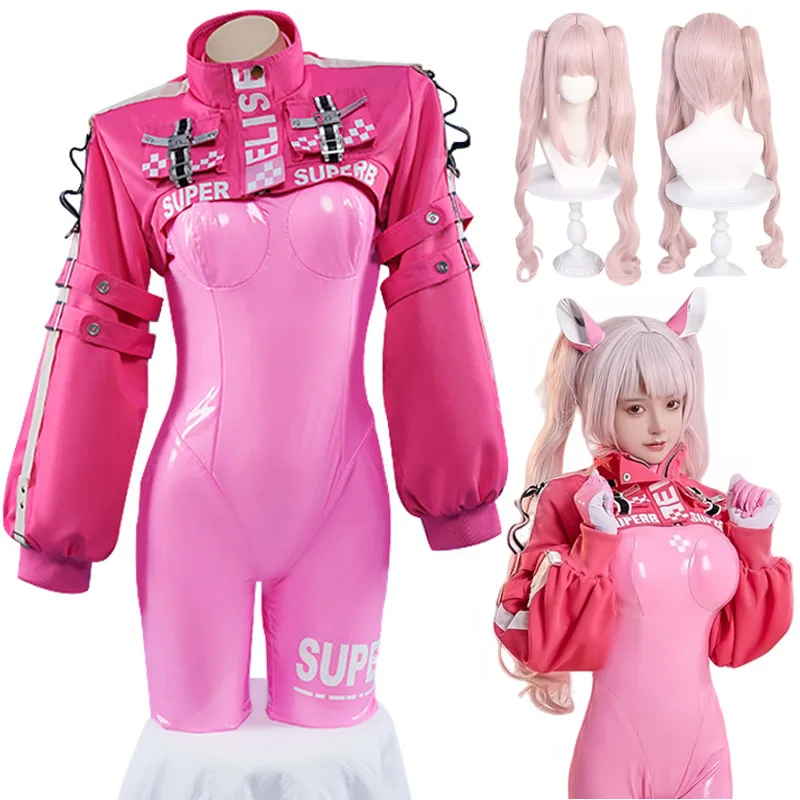 Cosplay Costumes Cosplay Wigs Women&rsquo;s Nikki Alice Cosplay Costume Bodysuit Ear Gloves Wig Cat suit