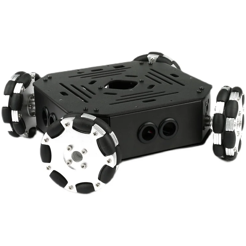 4WD Omni Wheel Robot Car Robot Braccio Telaio Ps2 Maniglia Wireless Programminabile RC Auto per Arduino Robot Kit FAI DA TE Evitamento Ostacoli - immagine 5