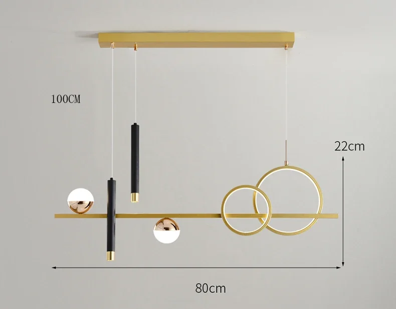 Description Picture 5 of itemModern Home Decor Dining Room Pendant Lights Indoor Lighting Ceiling Lamp Hanging Light Chandelier Lamps for Living Room Lamp