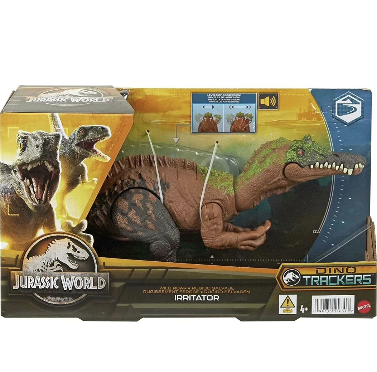 thumbnail image 1 of Juguete de dinosaurio original de Jurassic World Camp Cretaceous Dino Escape Roar Attack Sound Strike Control 'N Conquer, regalo de cumpleaños para niño, 1 of 5