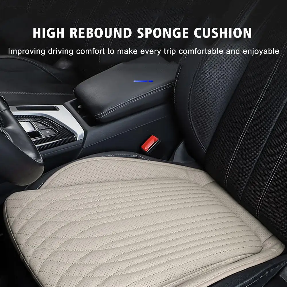 Vehicle Non-slip Support Pad Universal High Rebound Sponge Seat Cover Breathable Car Seat Cushion Luxury Leather Commercial