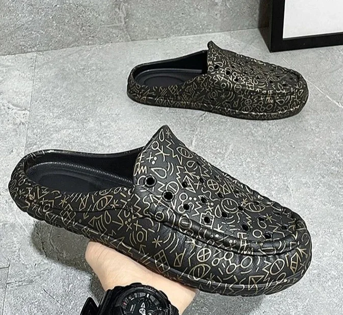 Men's Casual Beach Slides - Comfortable Eva Flat Slippers_voghion.com
