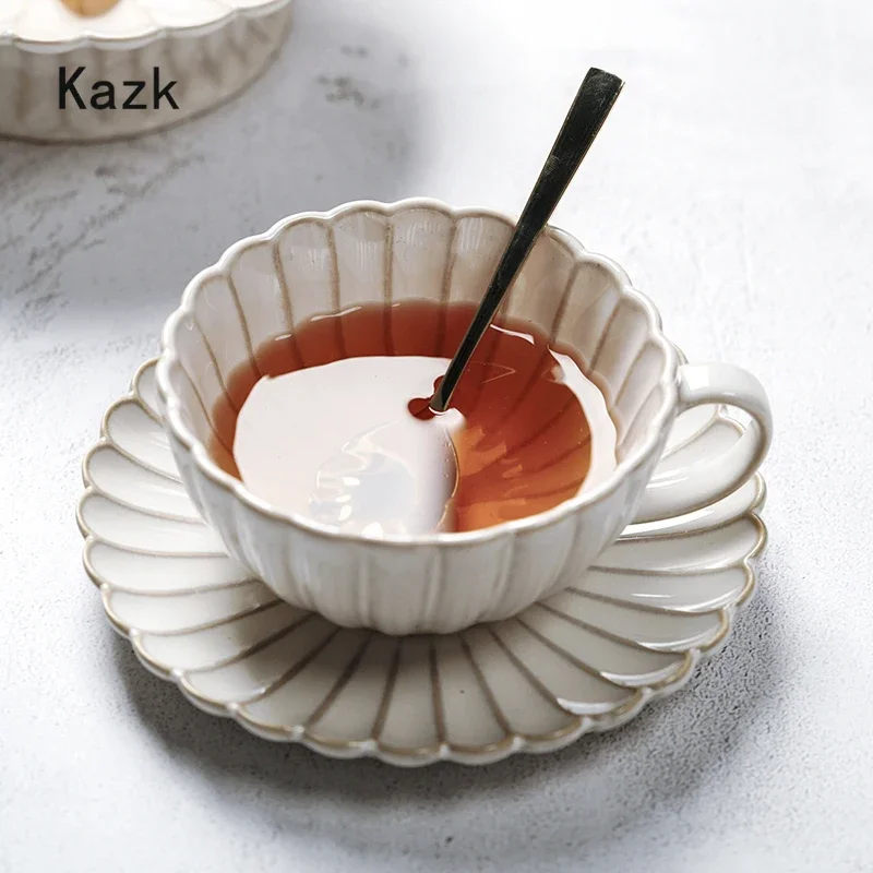Retro Stripes Ceramic Plate Hotel Dining Table Dinner Plates Sushi Dishes Salad Bowl Kitchen Decoration Nordic Tableware Set
