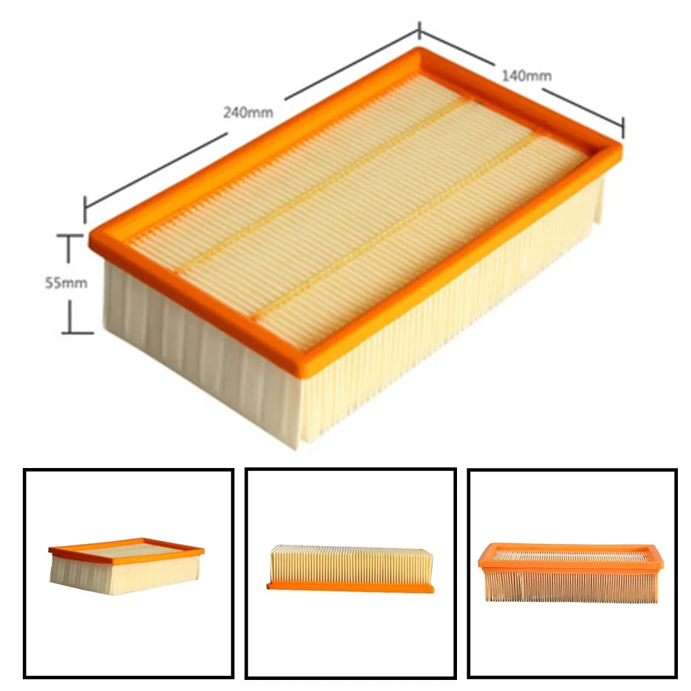 

1X Filter Flat For Karcher NT 35/1 Lamellar PES Pleated For Karcher SE 2001 SE 3001 SE 5.100 Wet And Dry Vacuum Cleaner