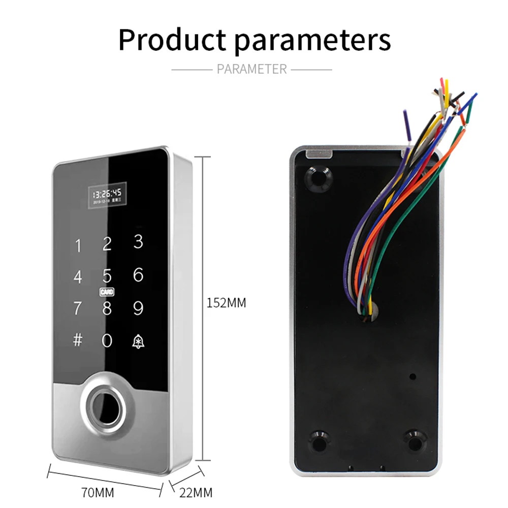 RFID 125KHz Stand-alone Door Access Controller Wiegand 26/34 Output Access Control System Kit 3000 User Backlight Touch
