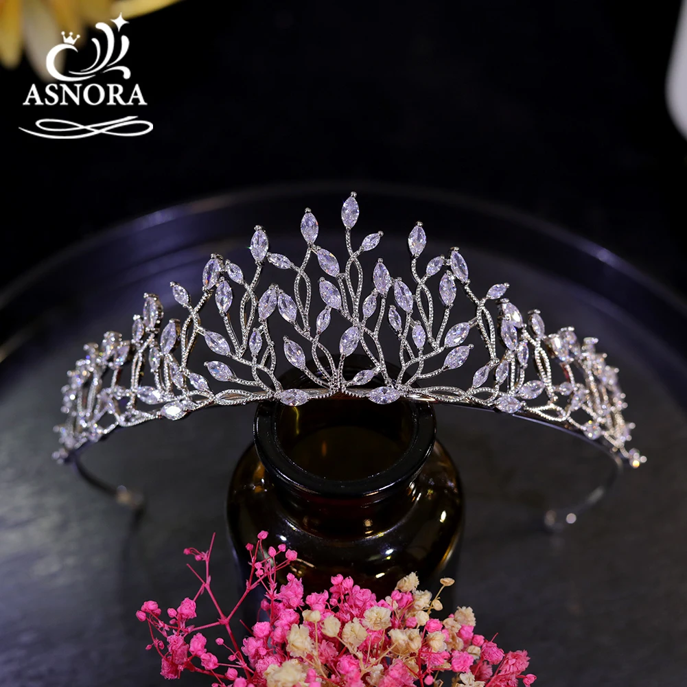 

Женская диадема для волос с фианитом, свадебная диадема для невесты