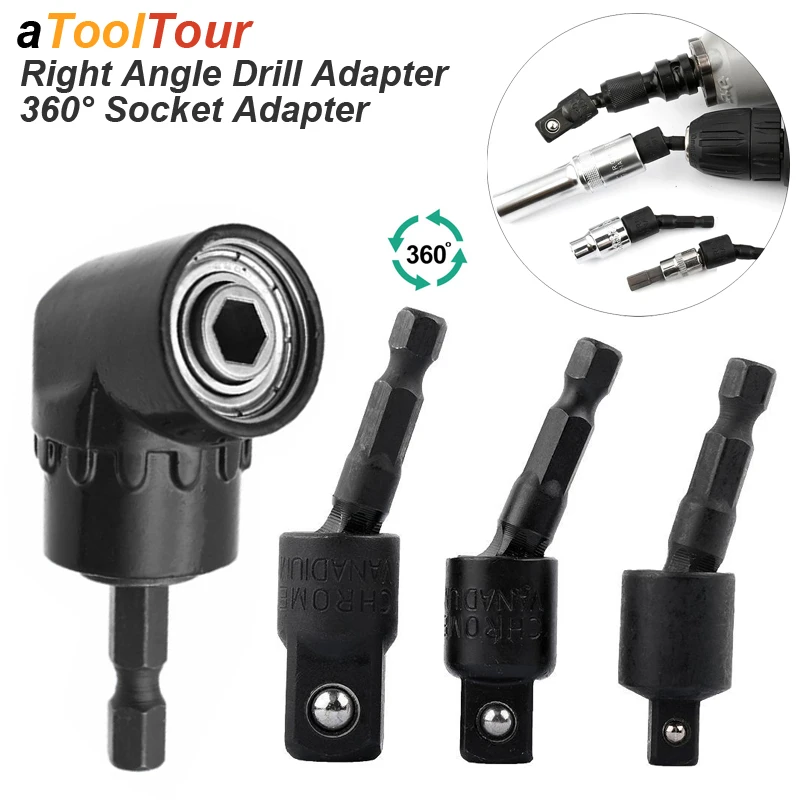 Right Angle Drill Attachment Impact Grade Power Hand Tool Driver