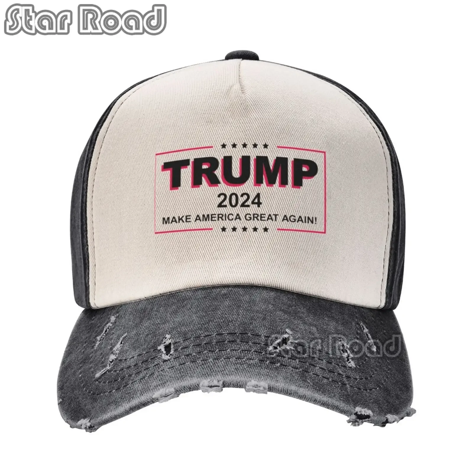 

Denim CapHot Trump 2024 American Presidential Hat Make America Great Again Hat Donald Trump Republican Hat Cap Denim Cap