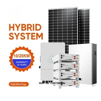 Kit complet de panneaux solaires 2025, système de stockage d'énergie solaire hybride 16000W, avec batterie Deye 8Kw 10Kw 12Kw 16Kw 48V 1