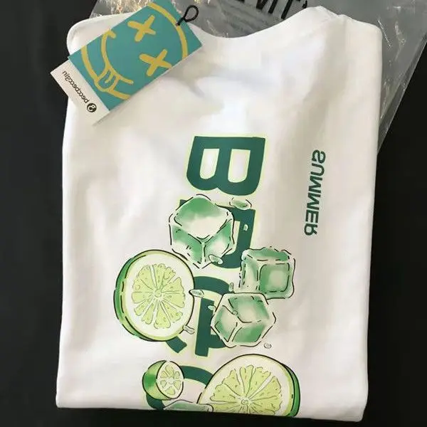 

Summer fresh and pure cotton short-sleeved T-shirts for men and women, loose, trendy and versatile ins half-sleeved shirts tops