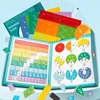 Children Magnetic Fraction Learning Math Toys Wooden Fraction Book Set Parish Teaching Aids Arithmetic Learning Educational Toys 2