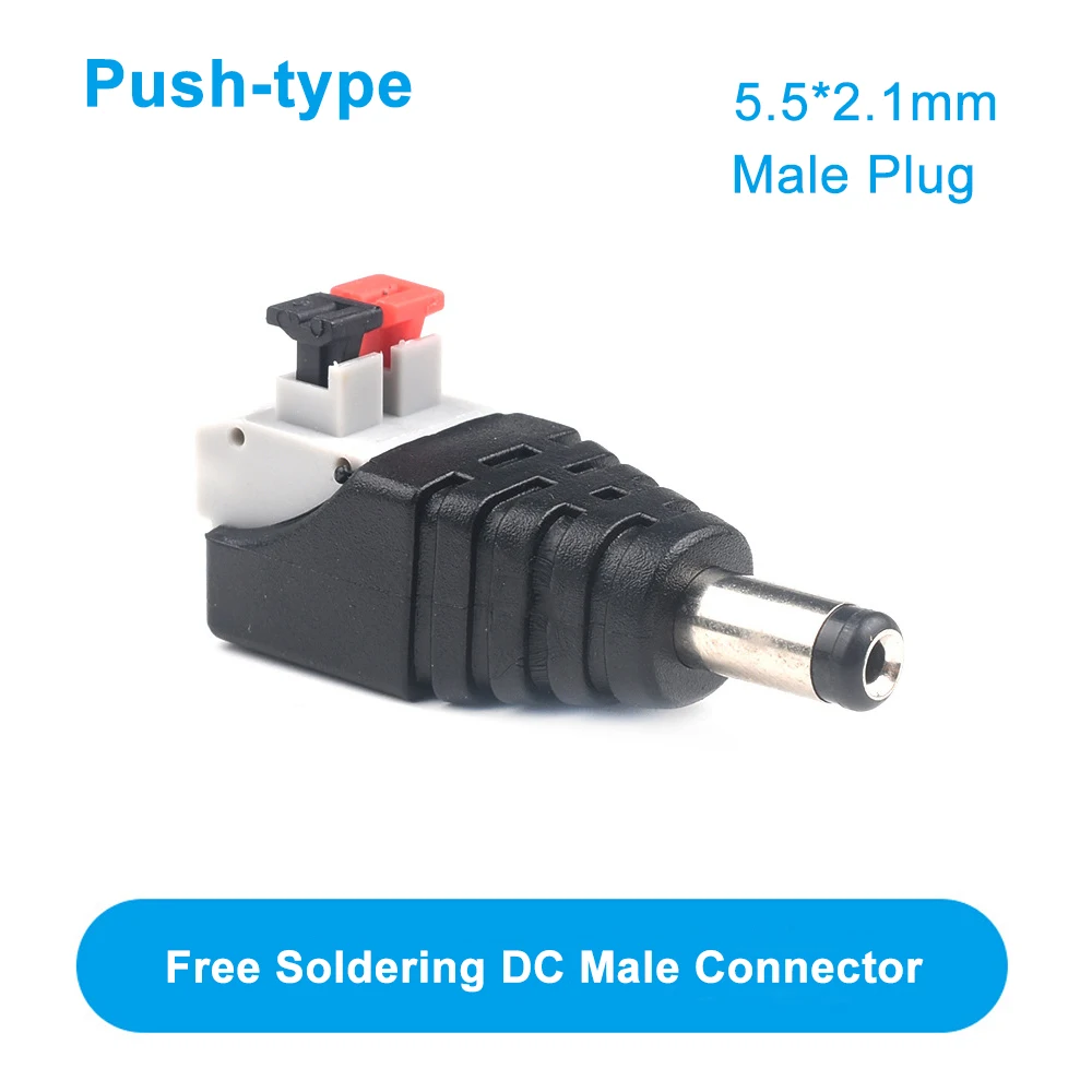 Push type male