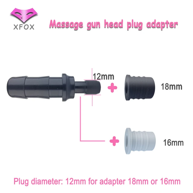 Massage gun adapter plug diameter 12mm adapter 18mm or 16mm fascia gun adapter
