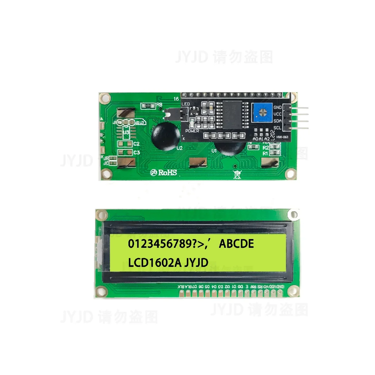 LCD Display Module LCD1602 Blue Green Screen For Arduino LCD1602A LCD Character UNO R3 Mega2560 Display PCF8574T IIC I2C Interface