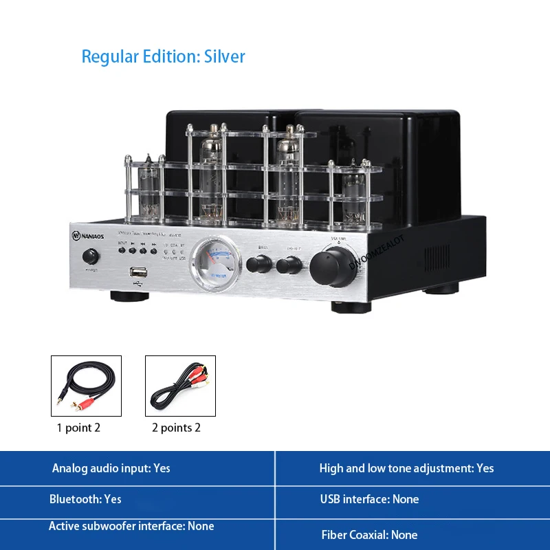 

RNABAU Home Theater AV-830 Fever Electronic Tube Wireless Bluetooth HIFI Biliary Amplifier Bookcase Audio Combination Set