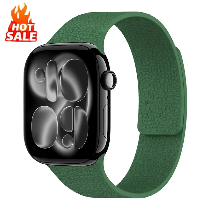 ตัวเลือกสินค้า สายรัดข้อมือซิลิโคนยืดหยุ่นสำหรับ Apple Watch ทุกรุ่น