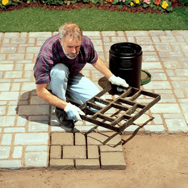 Kerti Séta Járda Penész Diy Kézi Burkolás Cement Tégla Út Beton Útkészítő Formák Újrafelhasználható Manuálisan - Image 4