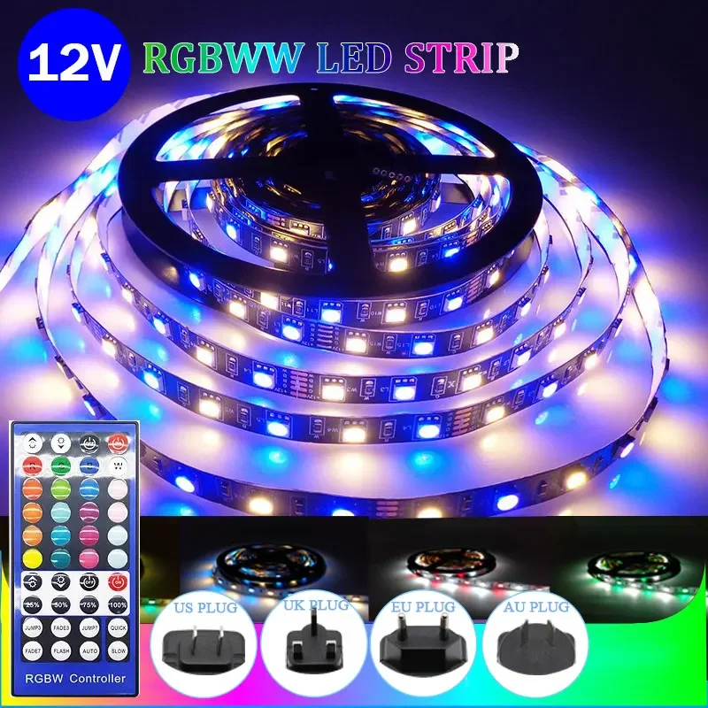 

Светодиодная лента Rgb Rgbw Rgbww 5050, 12 В, 2835 лампочек, Wifi, Bluetooth контроллер, водонепроницаемая смарт-лампа, светодиодная игровая декорация Alexa
