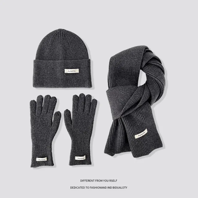 Women’s Winter Knit Hat, Scarf & Gloves Set 5
