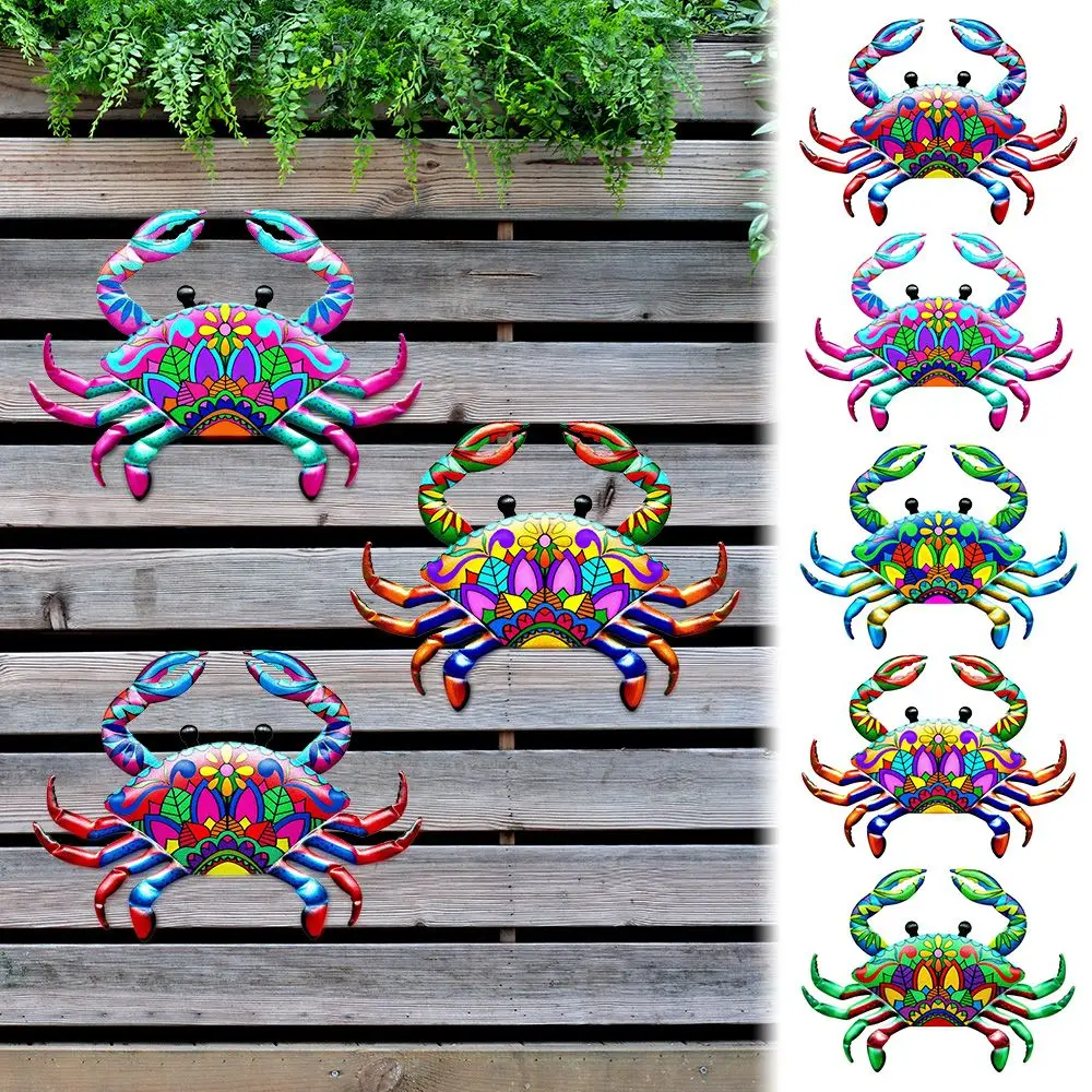 Decorative Metal Crab Sculpture 2