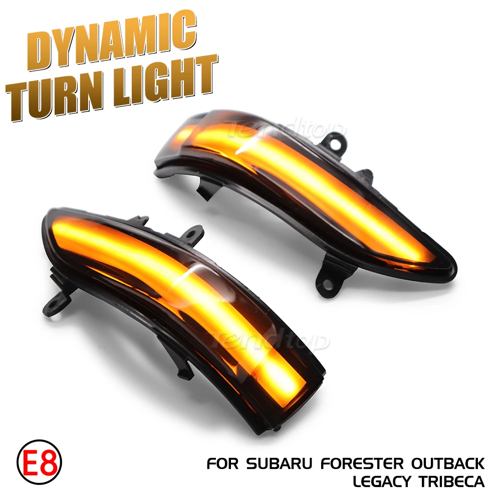 

For Subaru Forester Outback Legacy Tribeca Impreza wrx sti Sedan 2011 LED Llight Side Mirror Flashing Indicator Dynamic Blinker