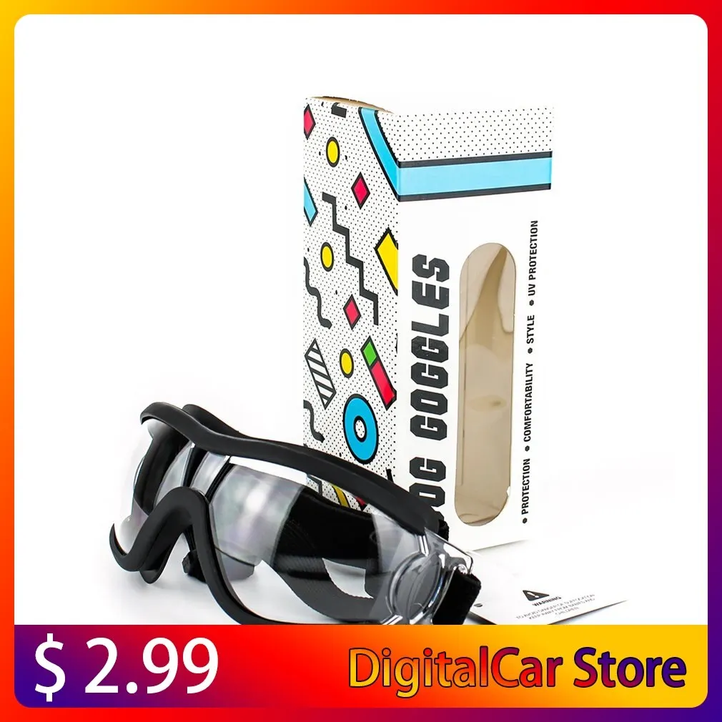 

Очки для домашних животных, товары для собак, прозрачные зеркальные водонепроницаемые ветрозащитные зимние очки, большая яркость УФ-излучения