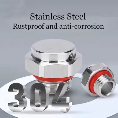 304 Stainless Steel Waterproof Vent Plug M5M8M10M12M20 Automatic Venting Breather Valve Heat Dissipation Pressure Relief Valve breathable valve