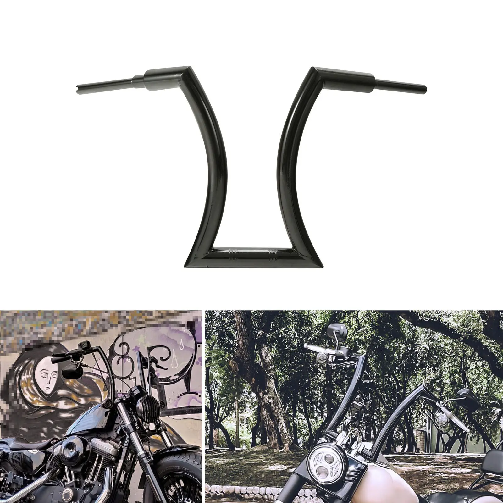 Motorcycle 12"/14"/16"18" 20" Rise 2" Hanger Handlebar For Harley