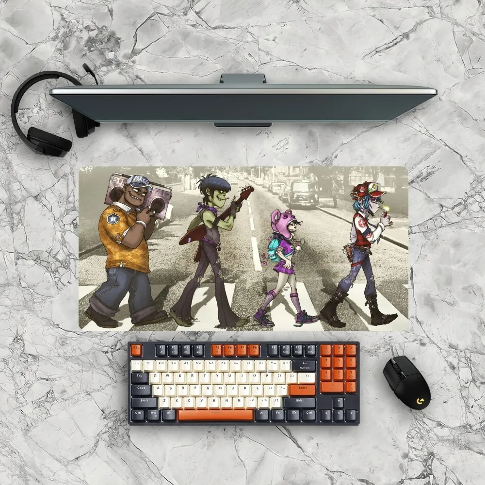 Band Gorillaz Mousepad Gamer Mouse Pad Size For Office Long Table Mat 3
