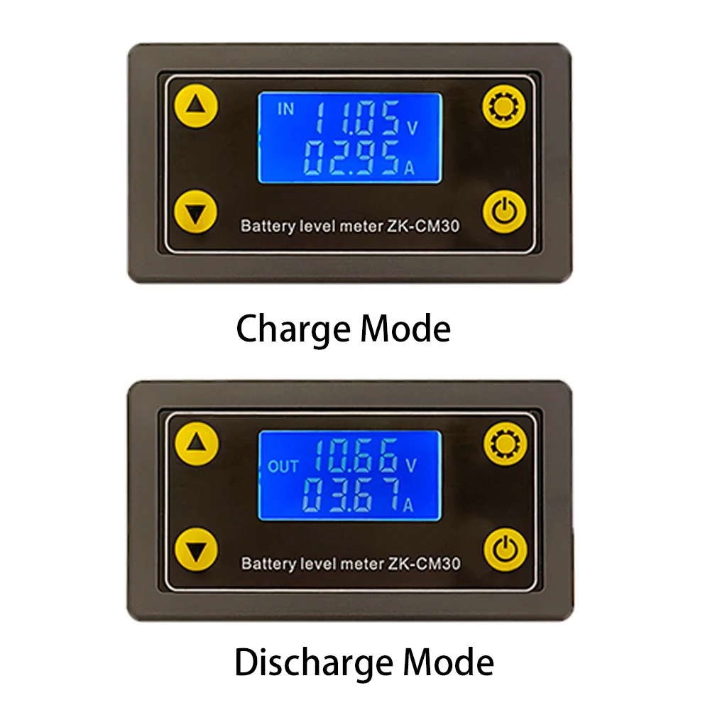 

CM30 Battery Monitor Ah Wh Amp Voltage Meter Solar Battery Charging Coulometer Capacity Power Detector Tester voltmeter