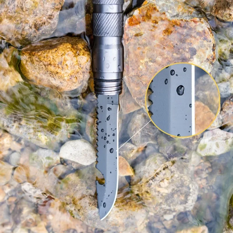 Aluminium Alloy Multi-functional Walking Sticks Detachable Portable Light Weight Non-slip Handle Outdoors Camping Walking Sticks 3