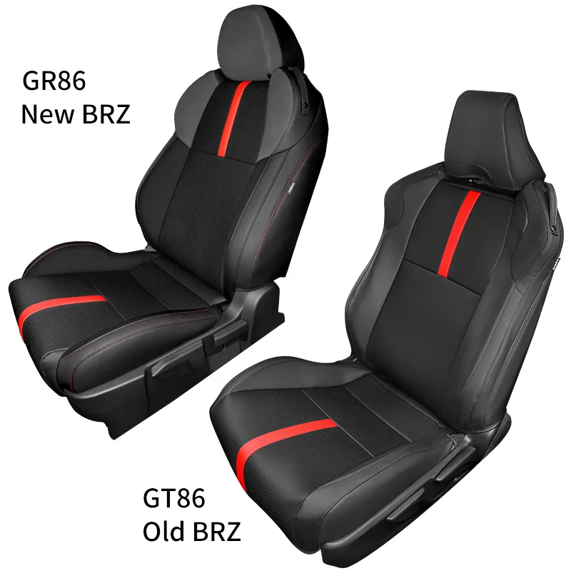 Front Seat Toyota 86 Seat Covers KVD Superior Leather Luxury Car