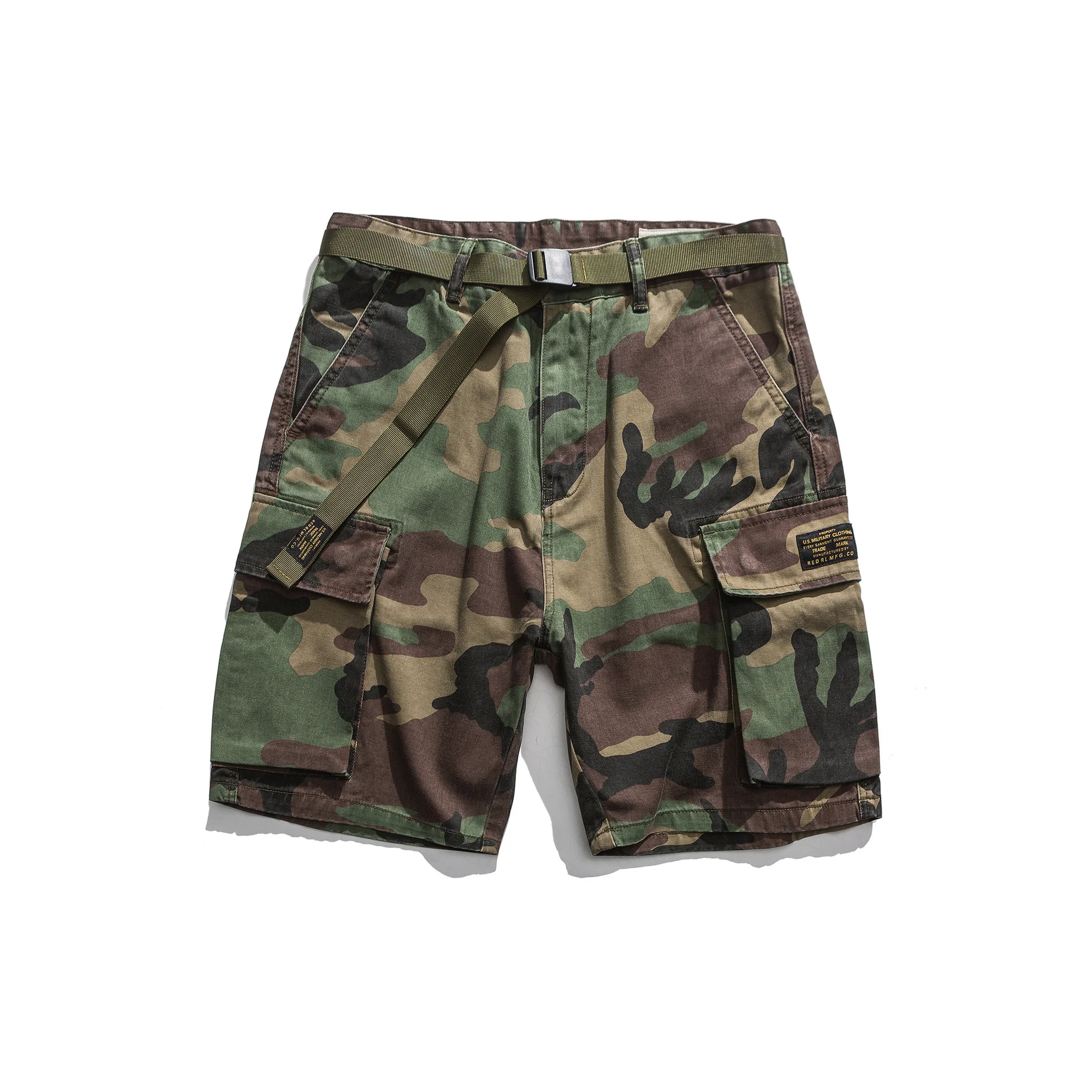 

Wash Make Old American Style Leisure Multi Pocket Camouflage Pants Outdoor Hiking Combat Pure Cotton Fashion Men's Shorts Summer