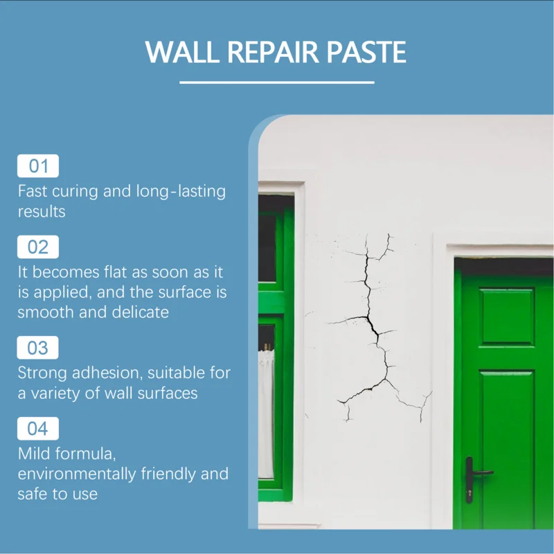 Dry Wall Repair Kits Drywall Repair Kit Paste Wall Mending Agent Putty Paste White Plaster With Scraper