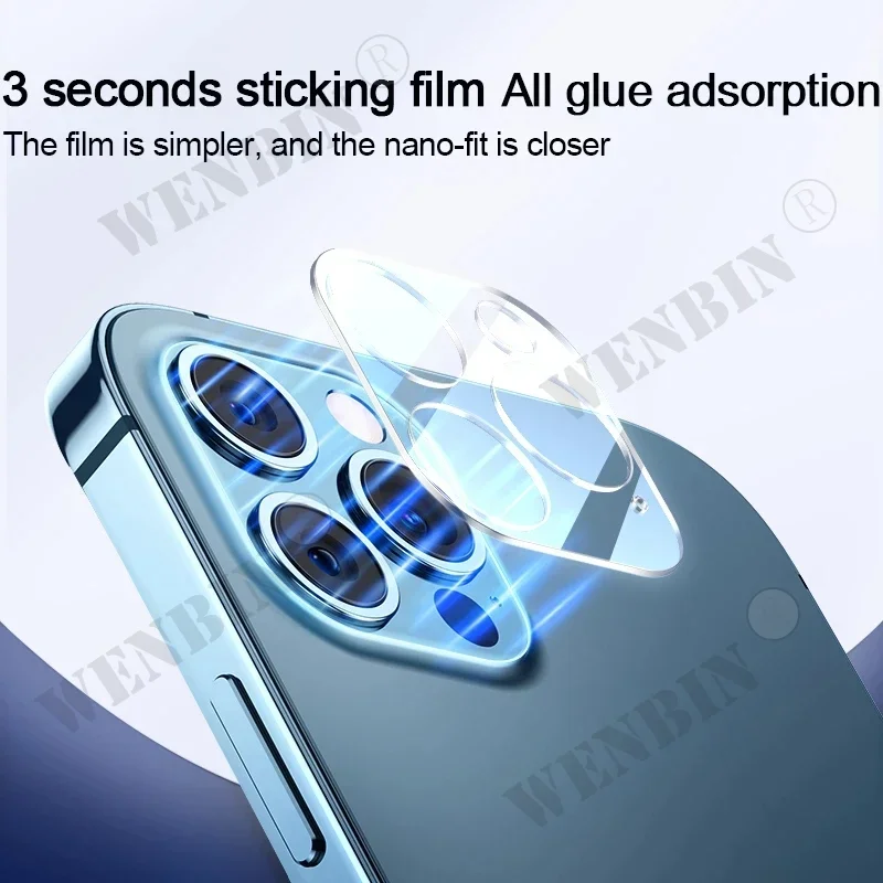 Camera Lens Protector Glass For iPhone 15 14 Pro Max 13 12 11 Pro Max Plus Full Cover Protective Glass For Camera Film