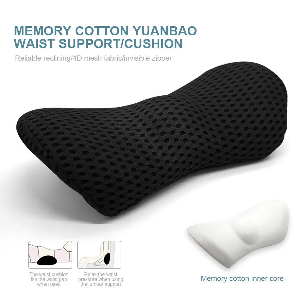 4D Mesh Bed Sleeping Lumbar Support Pillow for Side Sleepers Pregnancy Relieve  Hip Tailbone Pain Sciatica Chair Car Back Cushion - AliExpress