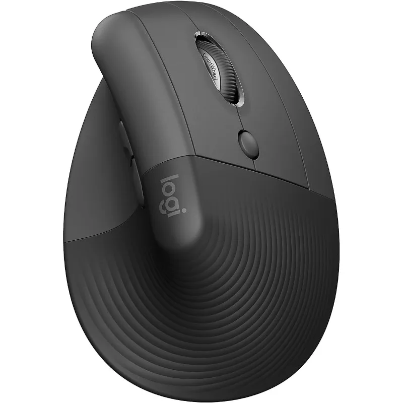 

Logitech Lift Vertical Ergonomic Mouse, Wireless, Bluetooth or Logi Bolt USB receiver, Quiet clicks, compatible with Windows