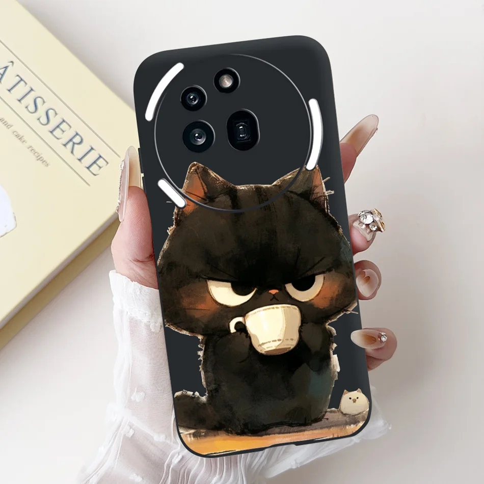Cute Cartoon Black Silicone Soft Phone Case Bumper