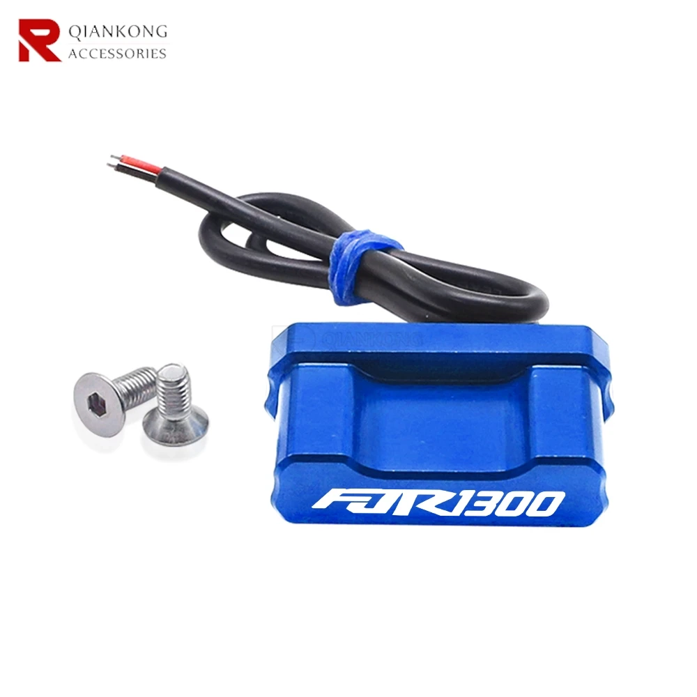 야마하 FJR 1300 FJR1300 FJR1200 2006-2021 2022 2023 LED 라이트가 있는 조절 가능한 오토바이 번호판 홀더 프레임