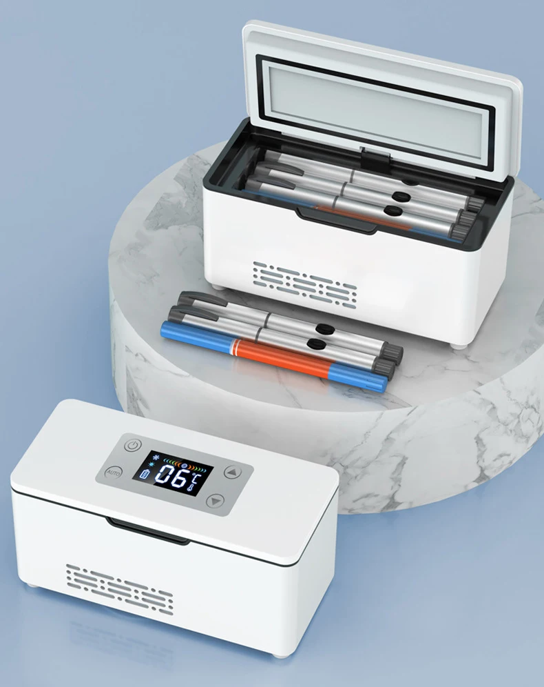 Description Picture 3 of itemCar Portable Refrigerated Box Cool Box Cooler For Drug Growth Hormone Interferon Insulin USB Charging Thermostat Mini Fridge