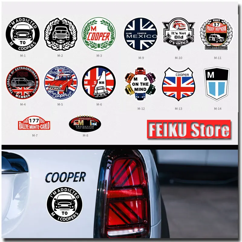 Per Mini Cooper Countryman Clubman F56 F54 F55 F57 F60 F60 R50 R52 R56 Corpo Modello Personalizzato Decora Sticker Accessori