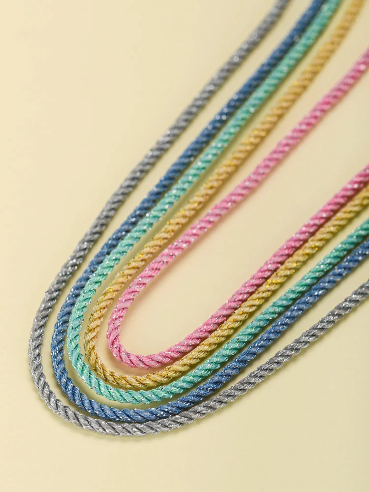 10 Pezzi Cordini in Poliestere Cerato, Filo Perline Nylon Cotone Cordoncino, Filo per Bracciali di Macramè Fili Cerati Colorati Cordino per Collane Braccialetti Mano Artigianato DIY 0.8mm*10m