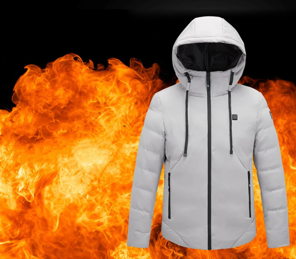 11 Area Heated Jacket Men's Jacket Vest Men Women Parka Jacket Winter Warm USB Electric Heated Outdoor Vests For Camping146_voghion.com