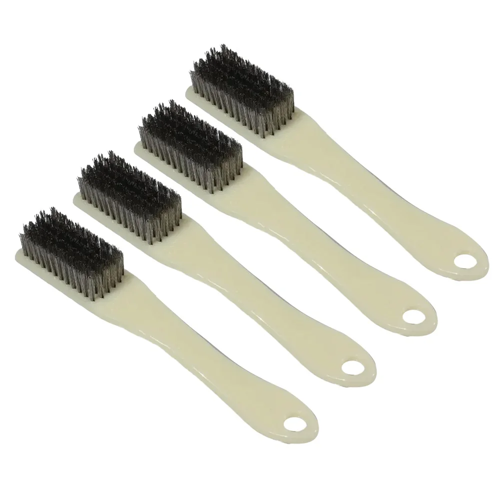 4pc Stainless Steel Wire Brushes Rust Brush Brass Cleaning Polishing Detail Metal Brush Household Cleaning Brushes Cleaning Tool