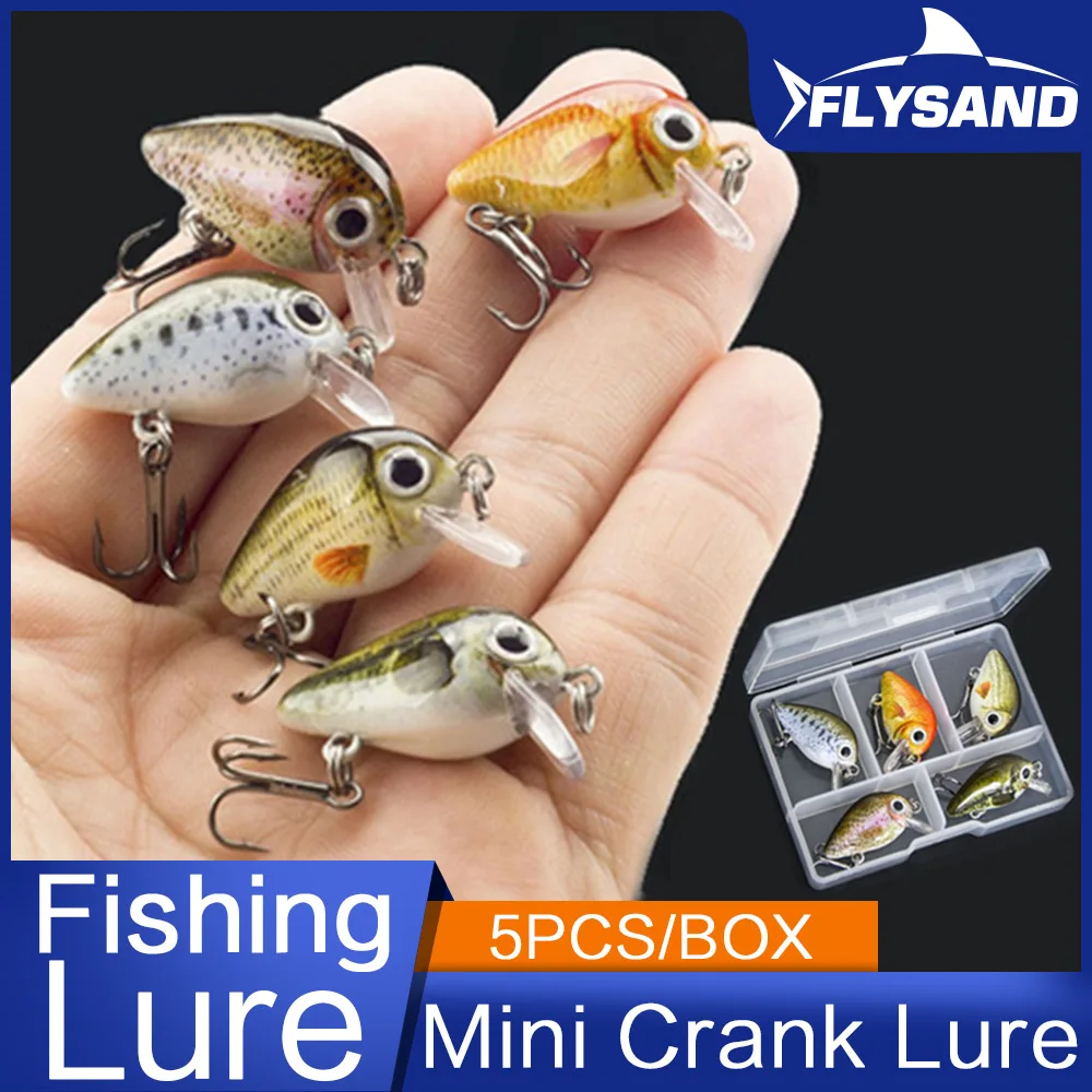 FLYSAND Crankbaits Cute Set Micro Hard Bait Ultralight Fishing Pesca Artificial Baits Mini Searchng Lure 2